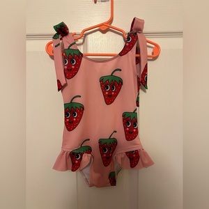 Hugo loves tiki strawberry swimsuit